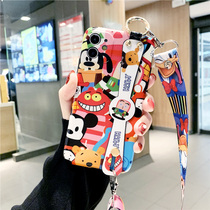 Sun Li Tongan apple 12 mobile phone shell iphone12promax tide card 12 cartoon 11Promax fine hole full package 11 cute xs wristband bracket xr slanted satchel 7