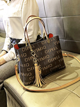 Hong Kong famous brand bags womens bags 2021 new fashion internet red leather tote bag fashion versatile large capacity