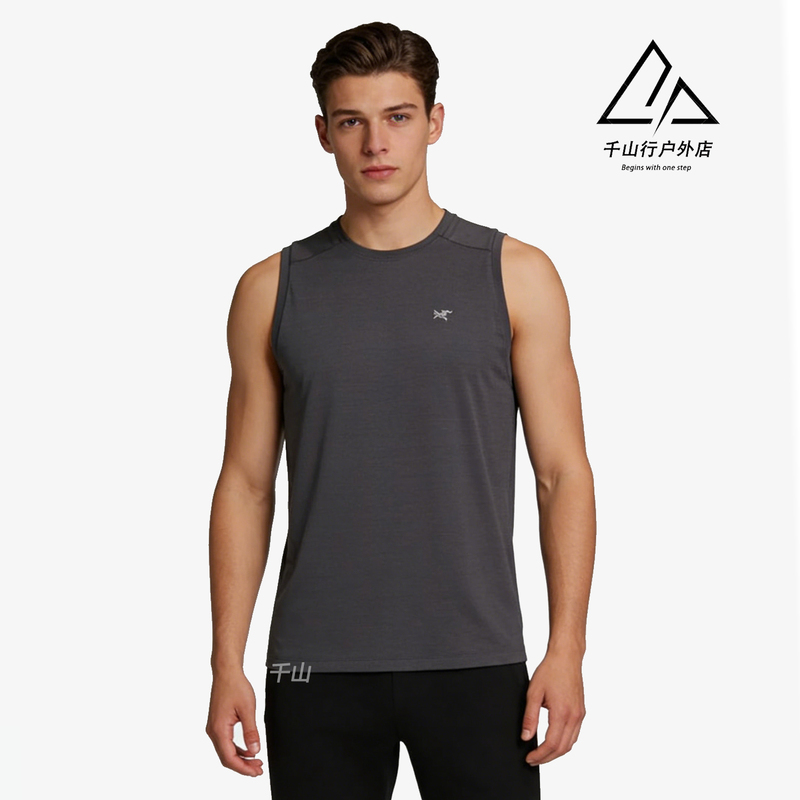 Arcteryx Cormac Tank Men's Lightweight Breathable Sports Round Neck Quick-Drying Sleeveless Vest