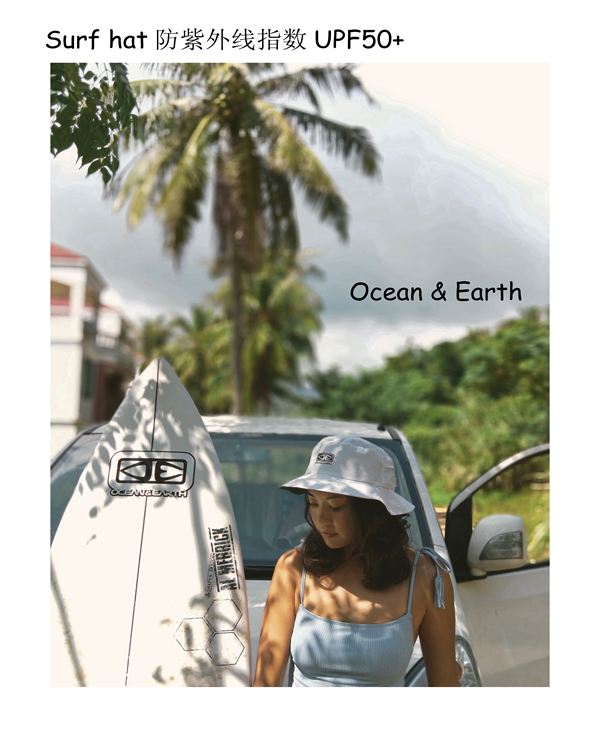 Ocean Earth Surf Fisherman cap UPF50 Anti-UV cap windproof breathable quick-drying sunscreen cap