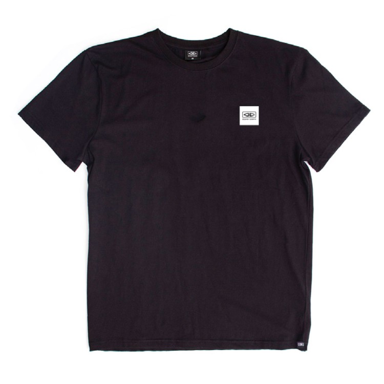 OCEAN EARTH Australian men's short-sleeved round neck cotton T-shirt black and white classic skateboard MENS CORP TEE