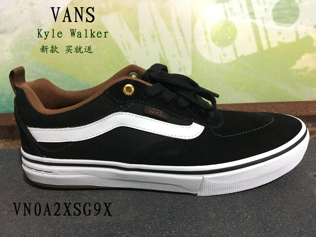 New Vans Men's Black Slip Board Shoes Canvas Leather Sneakers Kyle Walker Professional Slide Board Shoes