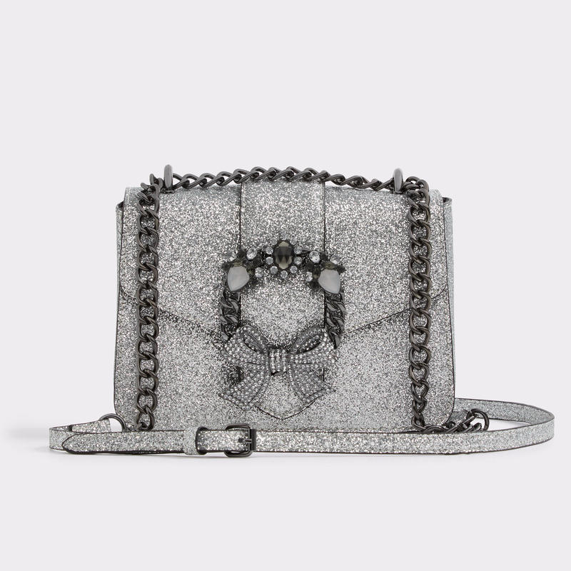In-Stock Canada Aldo Women's Bag with Sequins, Simple Casual Shoulder Crossbody Small Square Bag, Fashionable and Unique
