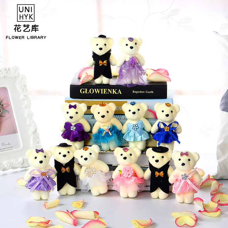 Flowers Small Bear Paparazzi Foam Bear Dolls Cartoon Bouquet Flowers Ice Cream Small Bear Handmade Paparazzi 10 Only