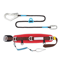 Single waist safety belt electricians belt for high-altitude work outdoor air conditioning construction safety safety rope with hook GM8229