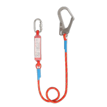 Electrician outdoor construction high-altitude work protection rope connecting rope safety rope with hook nylon safety rope GM8064