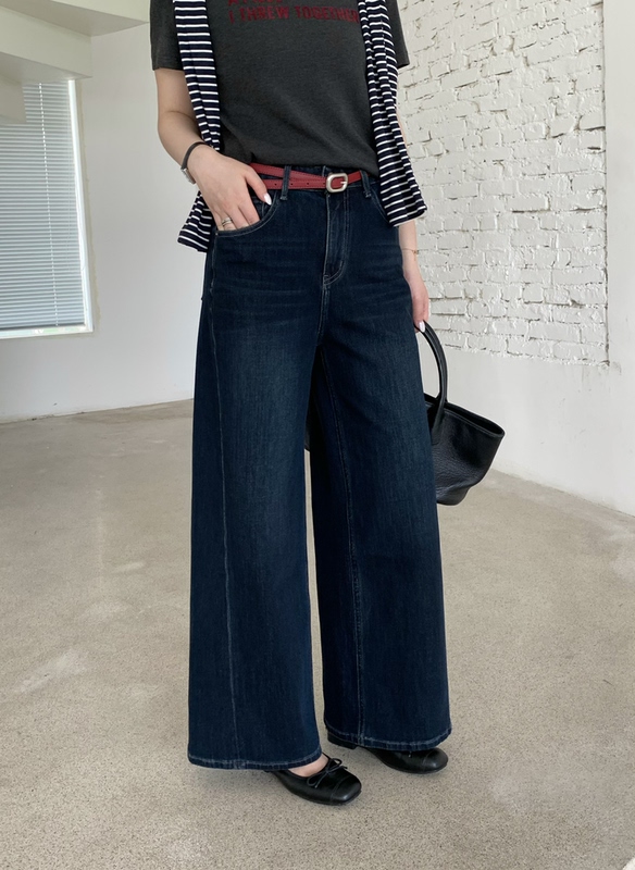 918 Selected (Xinbo Rong 89121 High-End Four-Way Stretch Jeans) Versatile Mid-High Waist Slimming Jeans for Women