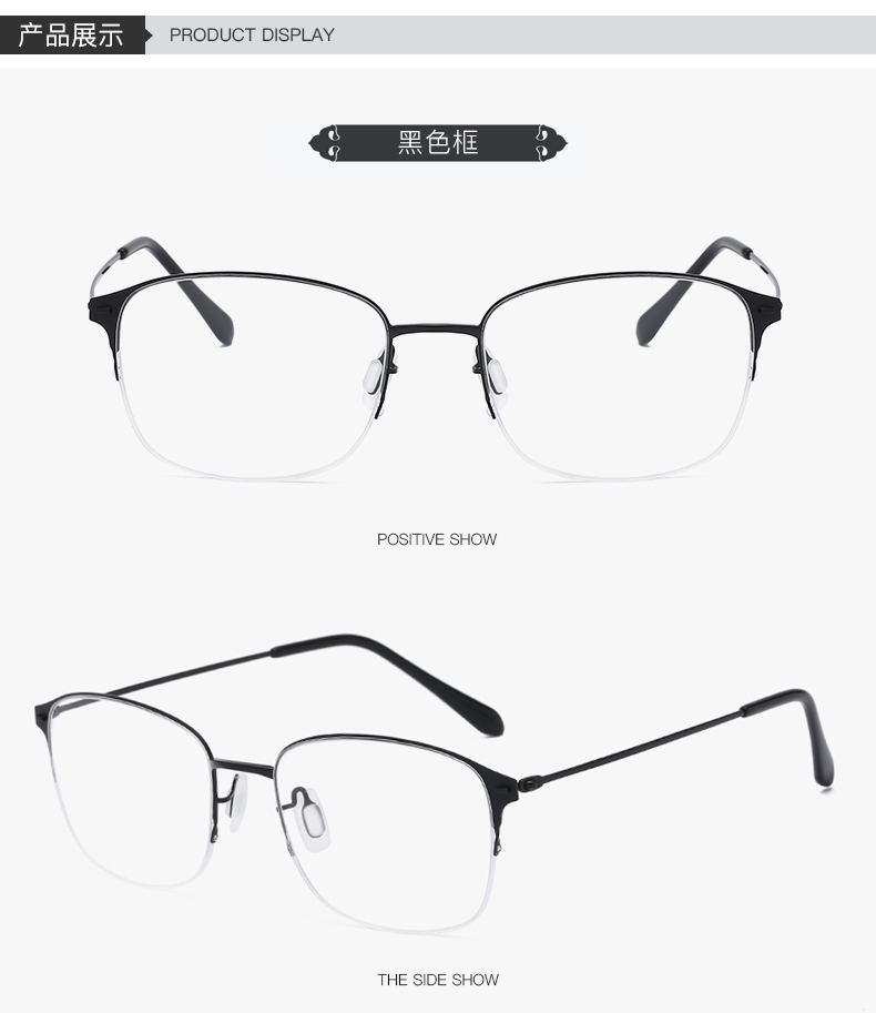 Tay làm kính retro gọng kính nam thời trang kính gọng kính nữ với mắt cận thị mặt tròn nửa khung siêu nhẹ siêu cứng kính giả cận