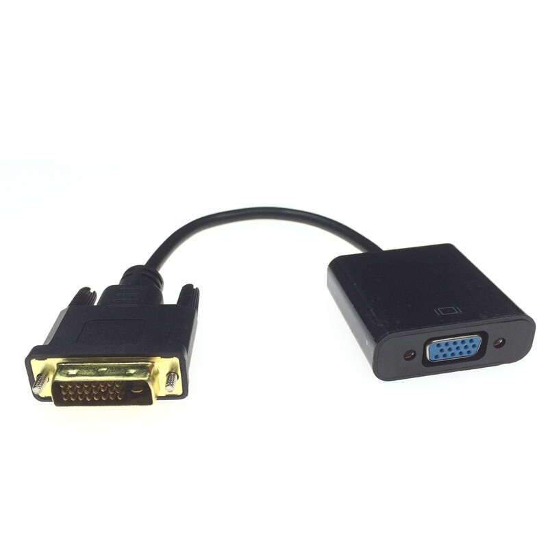 Dvi24 1 to Vga Connector Desktop Computer Graphics Card Dvi-D to Vga Female Display Converter Adapter Cable 24+1
