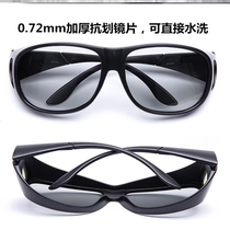 Large-frame 3D polarized non-flash stereoscopic 3D glasses for cinemas dedicated to 3D eye TV universal imax myopia
