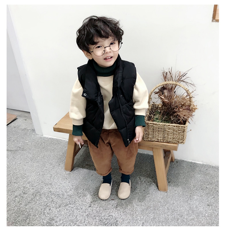 1 bộ vest cotton cho bé mùa thu và mùa đông quan ao tre em