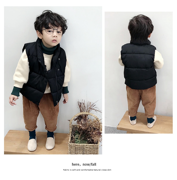 1 bộ vest cotton cho bé mùa thu và mùa đông quan ao tre em