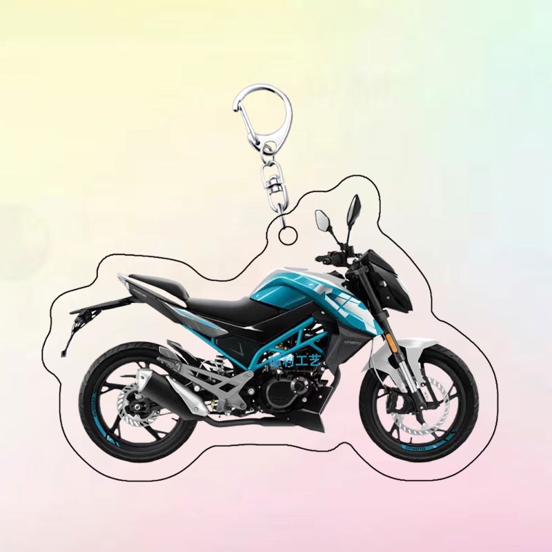 Motorcycle Spring Breeze Keychain 450 Motorcycle Pendant Acrylic Double-Sided Men's Gift Keychain New Model 2023
