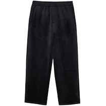 Jack Jones new winter corduroy warm plus velvet patch elastic waist loose sweatpants and trousers for men