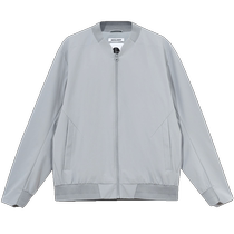 Jack Jones 24 new autumn mens outdoor round neck simple long-sleeved water-repellent letter design jacket for men