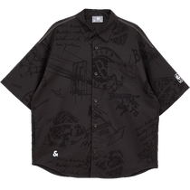 Jack Jones new autumn style NBA co-branded shirt is fully printed on the trendy basic versatile and comfortable short-sleeved shirt for men.