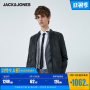 Jack Jones Jack Jones Tide Cừu Da-Collar Biên tập thời trang Handsome Da Leather Jacket mùa xuân Man