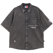 Jack Jones NBA co-branded Nets trendy comfortable loose-fitting shirt sports casual short-sleeved shirt for men
