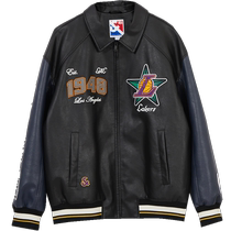 Jack Jones Automne Winter New Mens NBA Joint Lagoon Team Tide Letter Jacket Jacket Jacket Cotton Jacket Man