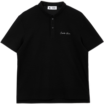 Jack Jones new autumn style cool and comfortable versatile letter short-sleeved top loose stand-up collar Polo shirt mens clothing