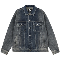 Jack Jones Autumn New Trendy Cool Versatile Casual Washed Lapel Top Comfortable Denim Jacket Mens Clothing