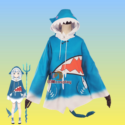 taobao agent Hololive virtual Vtuber Kari Gula cos shark clothing COSPALY clothing female full set