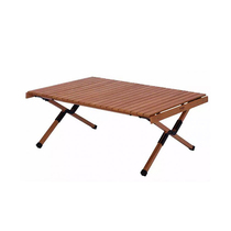 Japan Hang Out full import outdoor camping roll table foldable table easy storage egg roll wooden table