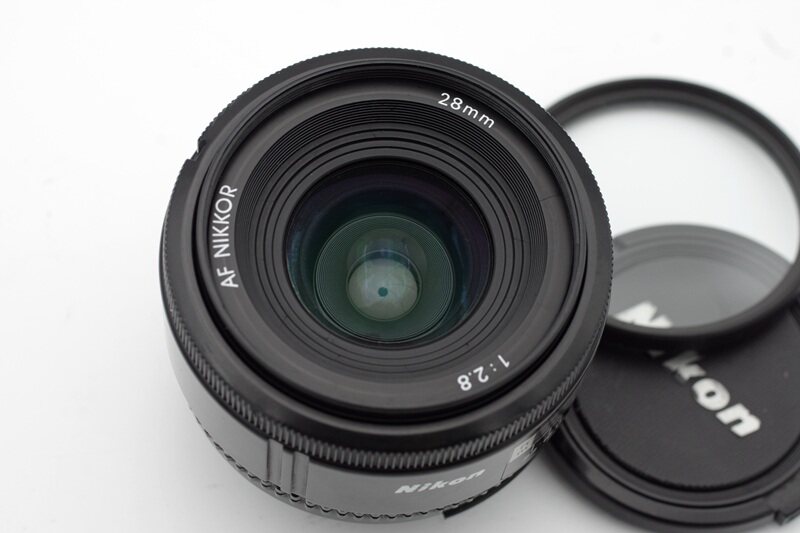 NIKON Nikon AF28 2 8 wide angle fixed focus automatic lens with high acumen of 28 MM metal structure