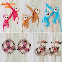 Cartoon Animal Flower curtain tie tie flower tie tie belt curtain buckle tie curtain tie curtain rope monkey pig flower