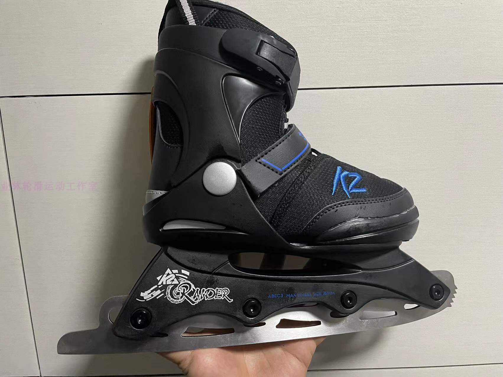 The United States imports K2 RAIDER children's professional ice sports real ice professional soft-surface roller skates skate shoes