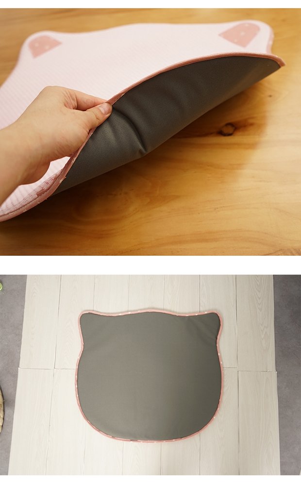 [Đầu mèo dễ thương] Summer Pet Mat Mat Mat Dog Mat Round Cat dành riêng cho mèo Mat mùa hè - Cat / Dog hàng ngày Neccessities 	bát ăn inox cho chó	