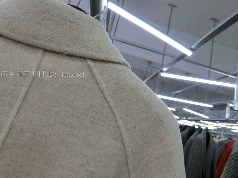 Phiên bản Hàn Quốc của chiếc áo len cashmere hai mặt được may thủ công mới, áo len đôi ngực búp bê ở phần dài của thắt lưng vest dạ nữ