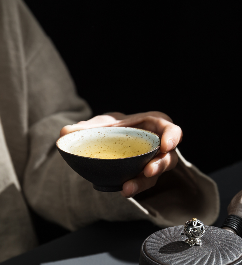Teacup gốm nhà kung fu bộ trà đá nồi nồi đặt nhỏ cá nhân chủ cốc phong cách Nhật Bản Pu Yi Wen Xiang bình giữ nhiệt pha trà