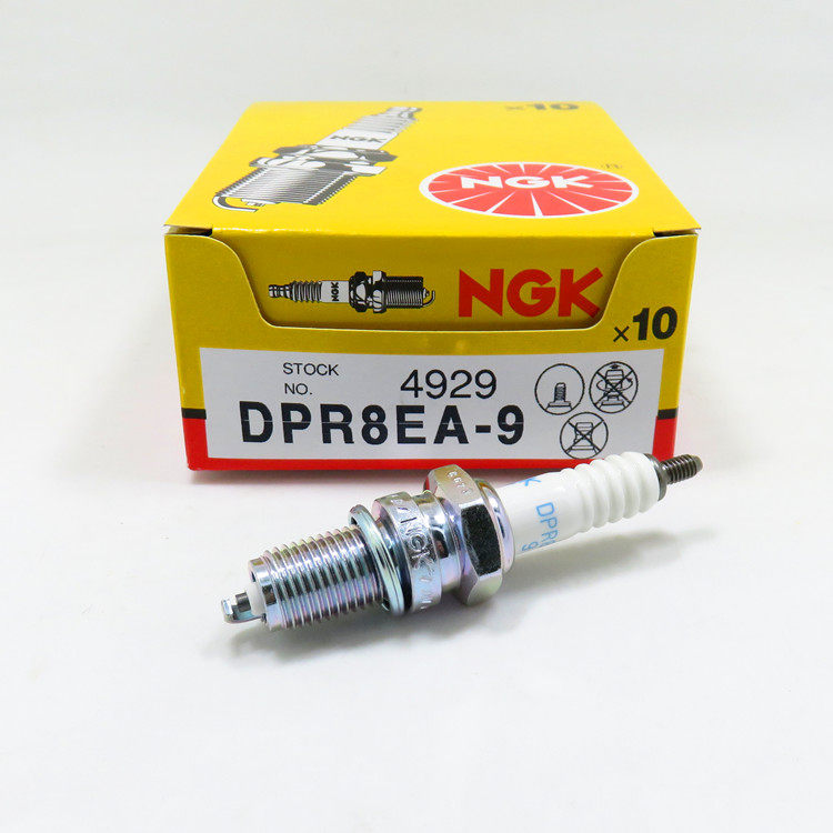 NGK locomotive spark plug DPR8EA-9 new peak sharp 125 universal golden arrow guardrail 400 Sky sword 250