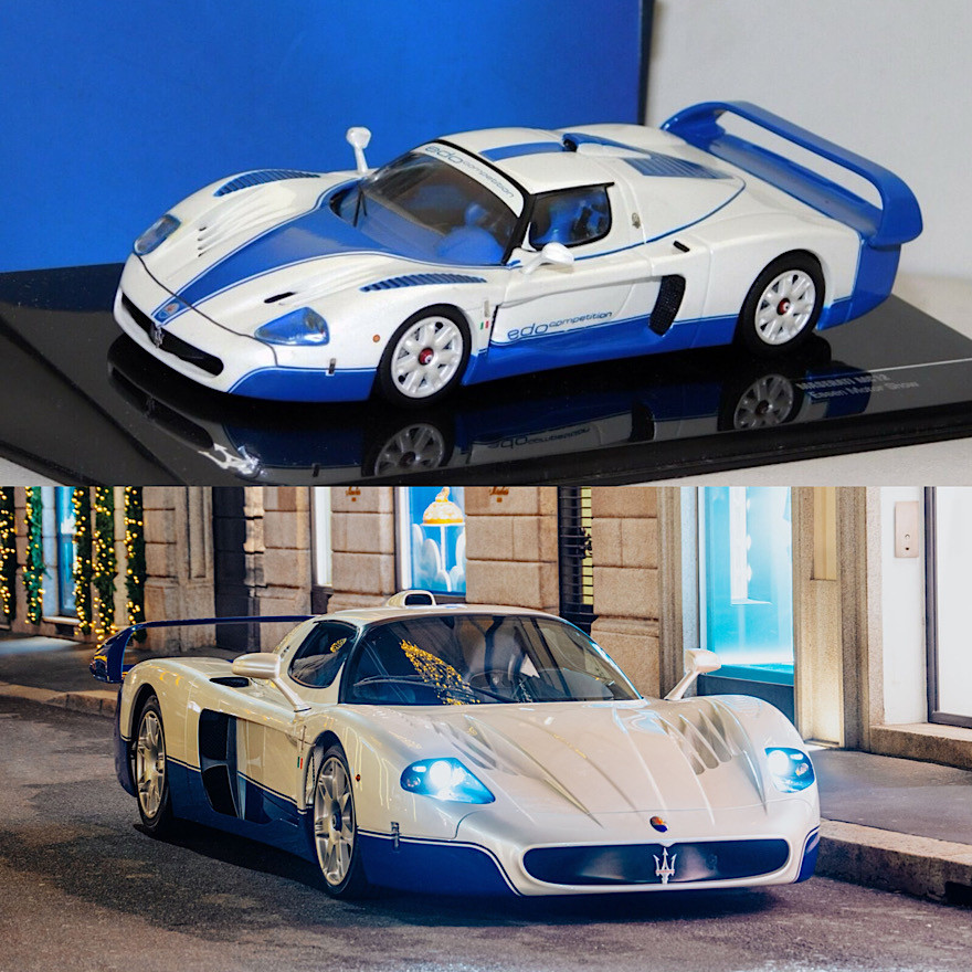 Ixo maserati mc12 1:43 hard-top supercar model: a work of art in