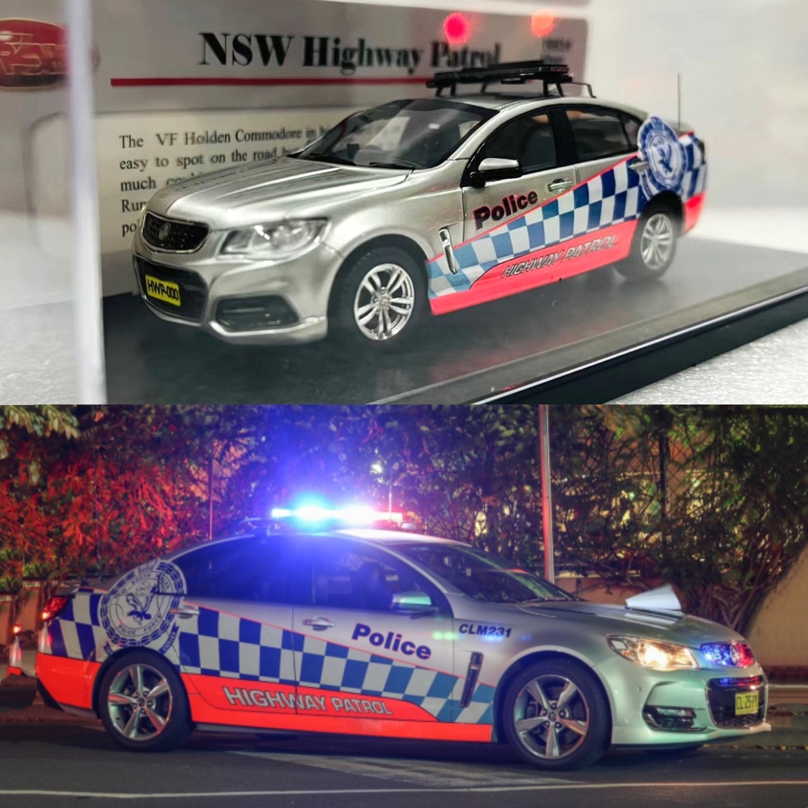 Trax Australian police car NSW police Holden Commodore VF 1:43 High Speed Patrol-Taobao