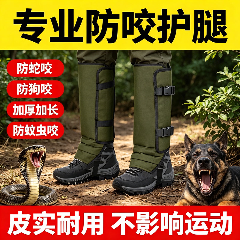 Anti-Snake Bite Leg Protectors for Outdoor Hunting, Calf Protection Against Scratching and Biting, Waterproof and Snow-Proof Leg Protectors for Mountaineering Anti-Snake Bite Leg Protectors for Outdoor Hunting, Calf Protection Against Scratching and Biting, Waterproof and Snow-Proof Leg Protectors for Mountaineering