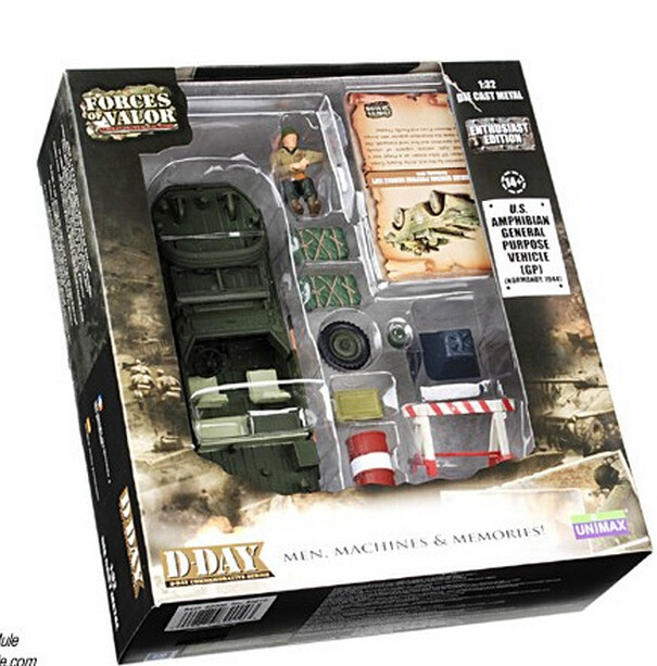 FOV 82010 1 32 World War II American amphibious jeep alloy finished model