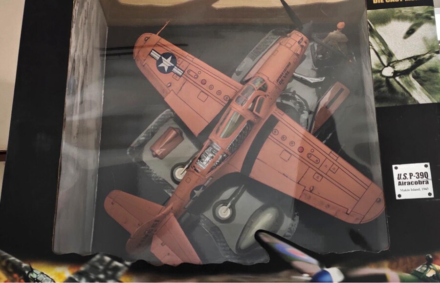 FOV 80249 1 32 U.S. military P-39Q Cobra fighter alloy finished model collection of Out Collection
