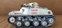 WM 1 72 WWII Soviet Red Army T-40 armored vehicle winter snow weathered coating alloy finished model