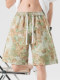 High-End Floral Shorts for Men, Summer Thin Style, 2025 New Hawaiian Beach Shorts, Loose Casual Five-Point Shorts