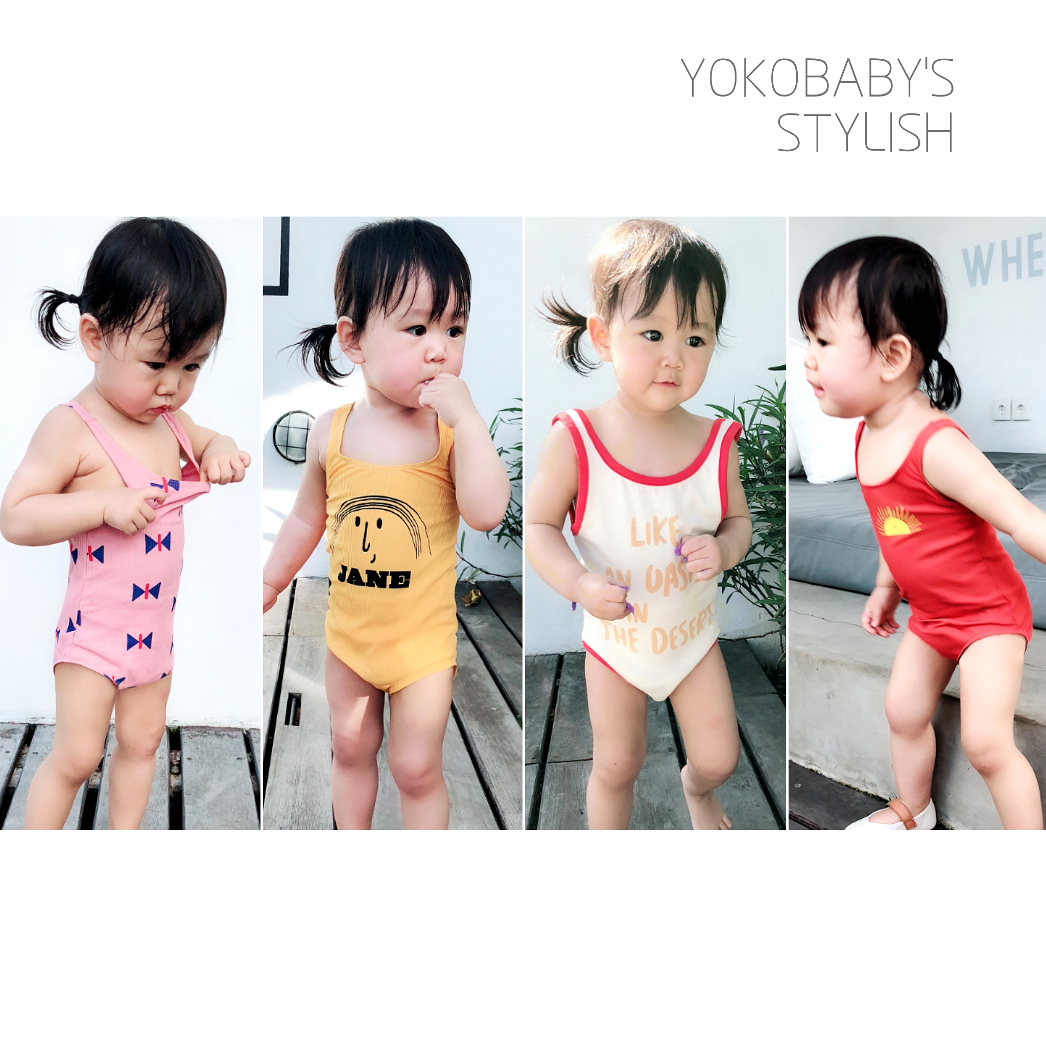retro baby swimwear