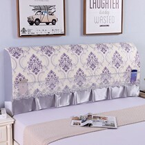 Full bag headboard cover 2022 New simple and generous clip cotton thickened backrest soft bag universal Nordic wind