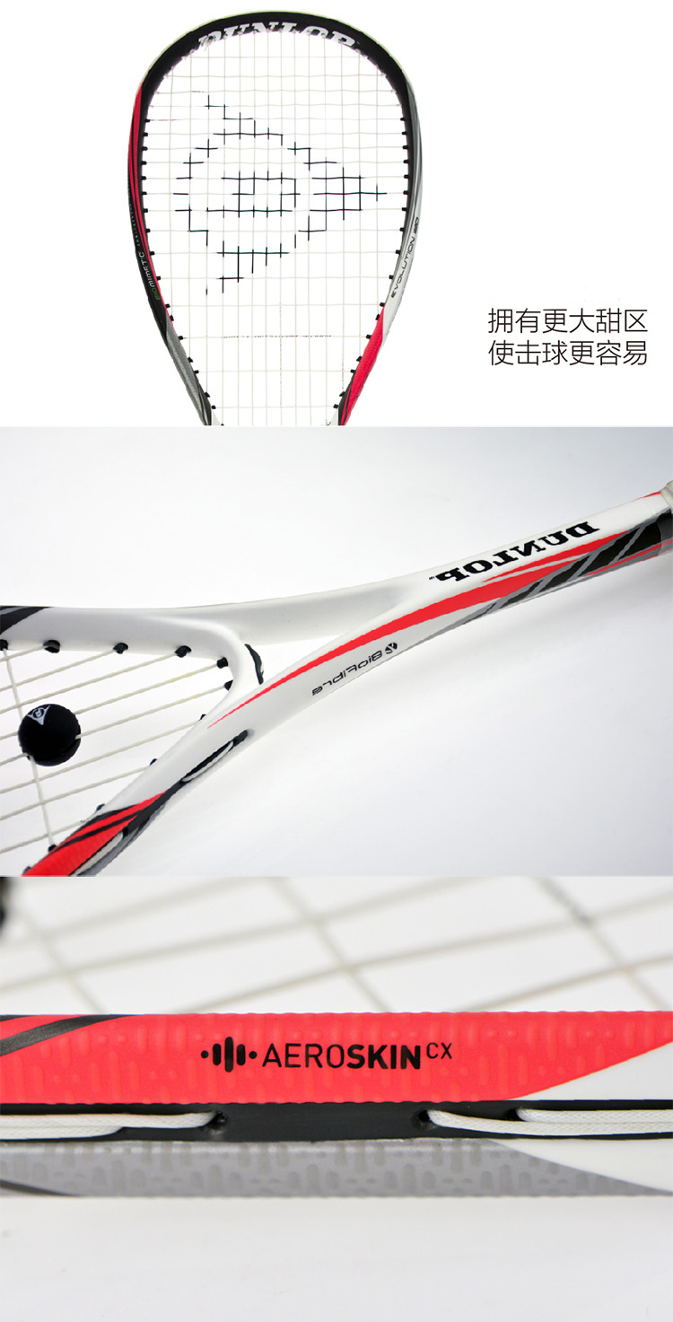 DUNLOP Đặng Pu squash vợt đào tạo người mới bắt đầu vợt bằng sợi carbon BIO EVOLNING 773170 vợt tennis 280g