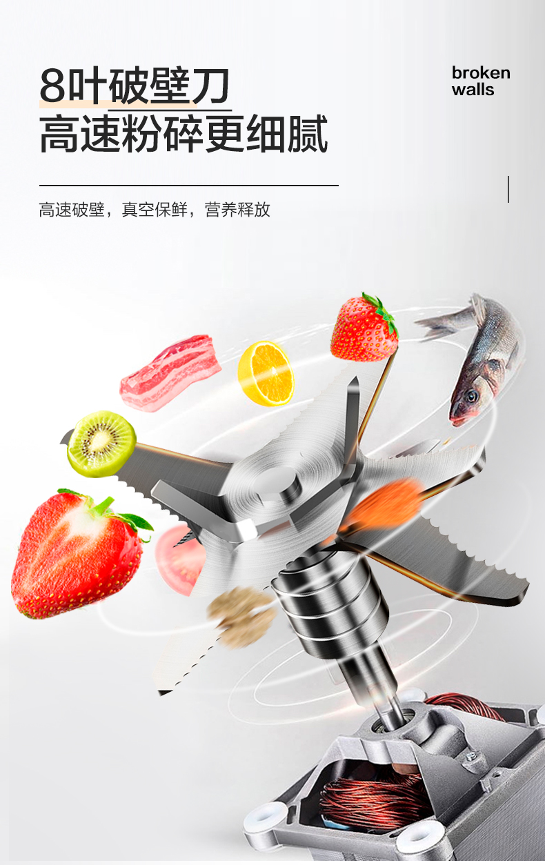 艾美特 全自动 多功能破壁料理机 1.75L 图7