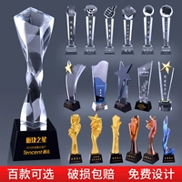 Crystal Trophy Creative настройка большого пальца Пентагона Мемориальная драконная баскетбольная конкурс Custom Production
