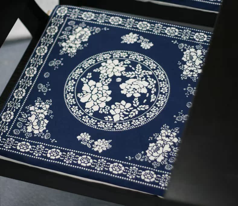 Trung Quốc phong cách Trung Quốc vải mềm trang trí / bông sofa đệm đệm ghế ăn đệm văn phòng đệm sàn 43 * 43 đệm lót ghế ngồi