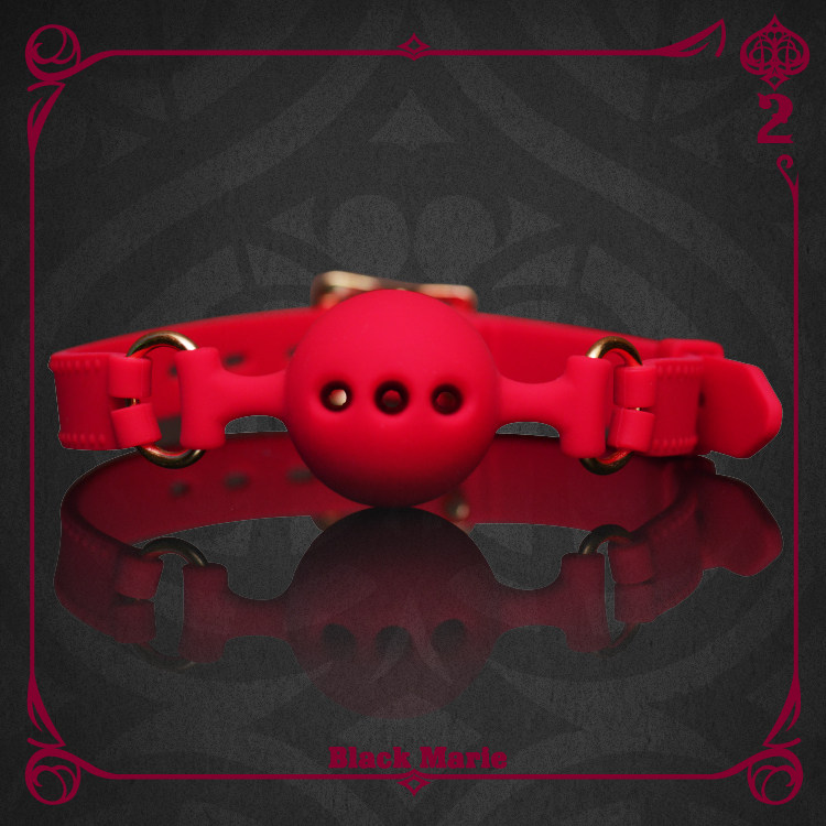 Blackmarie erotic mouth ball silicone soft rubber mouth flail mouth plug training SM L three sizes