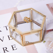 Eurostyle Crown Jewel Ornament Containing Box Hairpin Earrings Earrings First Accessories Box Show Ring Glass Companion Gift Box