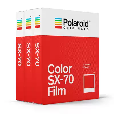 Polaroid sx70 photo paper ColorSX-70 rainbow machine onestep 1000 color photo paper 3 boxes 24 sheets